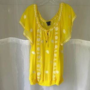 Torrid yellow blouse